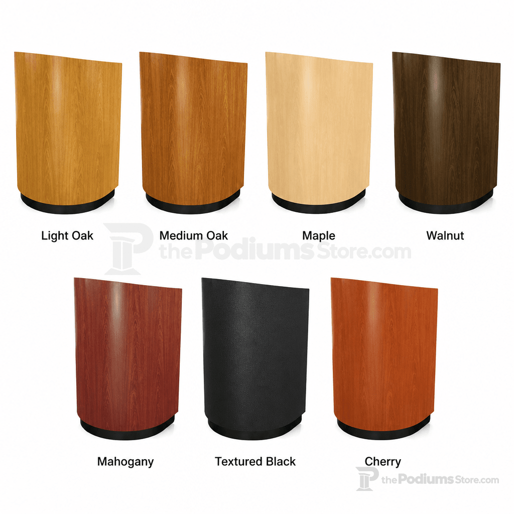 Full-Floor Lectern (PS-4900) Non-Sound Lectern 4900 Light Oak - thePodiumsStore