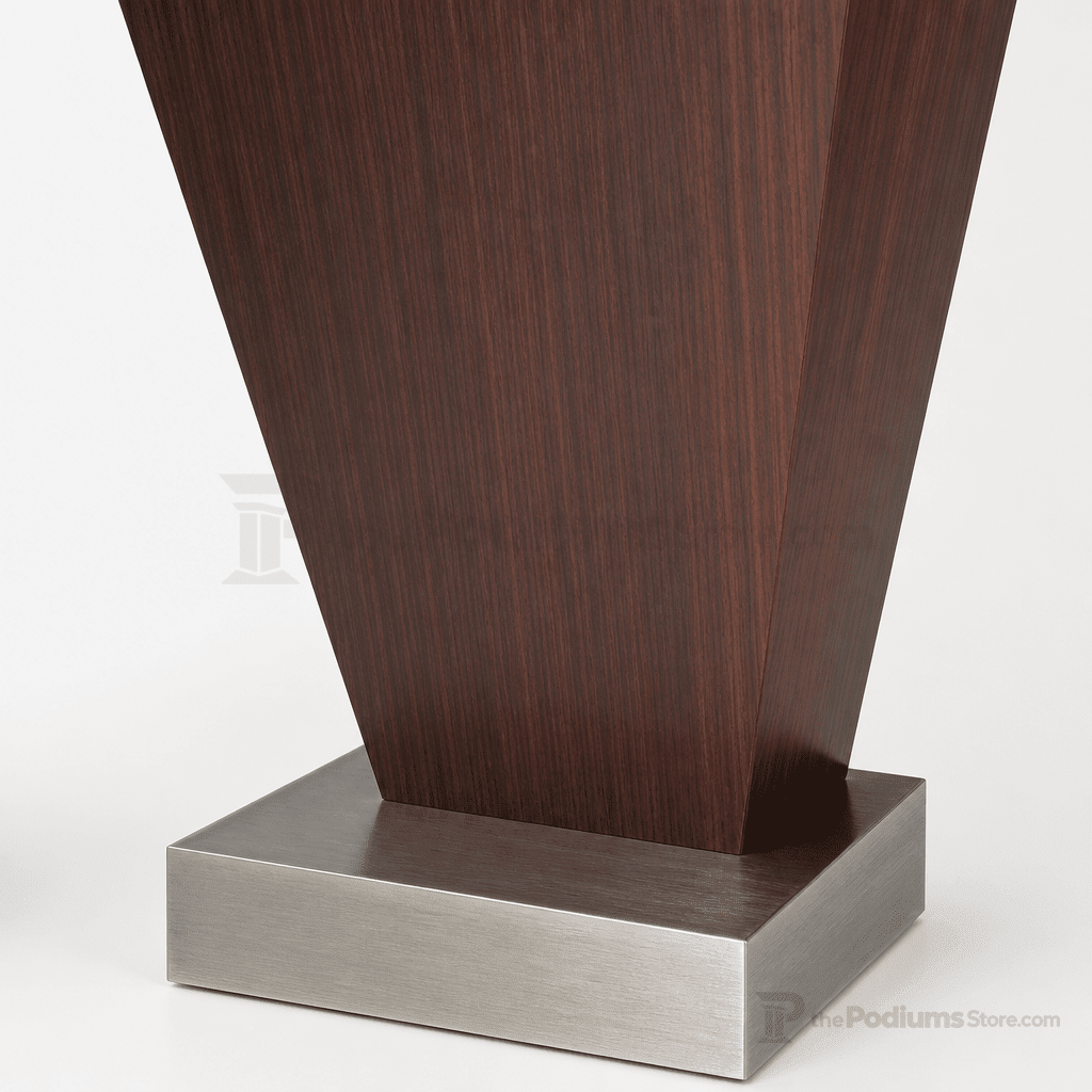 Full-Floor Lectern (PS-5890) Non-Sound Lectern 5890 Medium Oak - thePodiumsStore