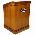 Heritage Solid Hardwood Lectern Hardwood Lectern PDHER-28 Light Oak 35 No Logo - thePodiumsStore
