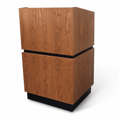 Landmark Solid Hardwood Lectern Hardwood Lectern PDLAN Light Oak 35 No Logo - thePodiumsStore