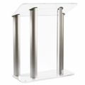 Large AlumAcrylic Acrylic & Aluminum Podium Acrylic & Aluminum Podium LECTALACLG - thePodiumsStore