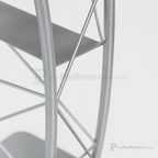 Large Curved Metal Truss Lectern — Silver (PS-KML2S) Metal Truss Lectern KML2S - thePodiumsStore