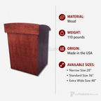Monarch Multimedia Lectern Multimedia Lectern PDMON-28 Narrow Size 28" - thePodiumsStore
