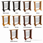 Neos Glass & Wood Church Pulpit (PS-NC13) Glass Pulpit NC13 Black Lacquer - thePodiumsStore