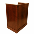NIJ Level III Bullet-Resistant Security Workstation Security Workstation DEF339-O Oak Wood Natural (Clear Stain) - thePodiumsStore