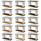 Open-Style Fluted Wood Communion Table (PS-8405) Communion Table 8405 Light Oak 35 - thePodiumsStore