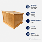 Patriot Wood Tabletop Lectern Tabletop Lectern PAT023-TT Light Oak 35 - thePodiumsStore