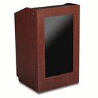 PD-4896 Wood Lectern with LCD Monitor LCD Display Lectern 4896-LCD Light Oak 35 No Monitor - thePodiumsStore