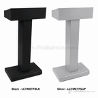 Pedestal Metal Truss Lectern — Black or Silver Metal Truss Lectern LCTMETFBK Black - LCTMETFBLK - thePodiumsStore