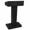 Pedestal Metal Truss Lectern — Black or Silver Metal Truss Lectern LCTMETFBK Black - LCTMETFBLK - thePodiumsStore