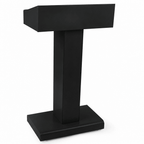 Pedestal Metal Truss Lectern — Black or Silver Metal Truss Lectern LCTMETFBK Black - LCTMETFBLK - thePodiumsStore