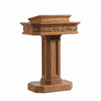 Pedestal Wood Church Pulpit (PS-5402) Church Wood Pulpit NO 5402 Light Oak 35 - thePodiumsStore