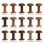Pedestal Wood Church Pulpit (PS-5402) Church Wood Pulpit NO 5402 Light Oak 35 - thePodiumsStore