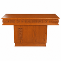 Pedestal Wood Communion Table (PS-560) Communion Table NO 560 Light Oak 35 - thePodiumsStore