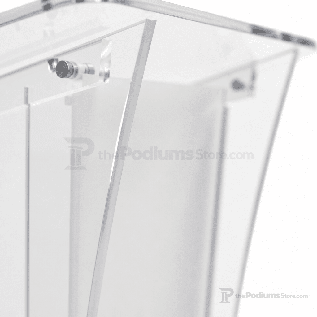 Portable Acrylic Lectern Acrylic Lectern KDUVLECF Frosted - thePodiumsStore