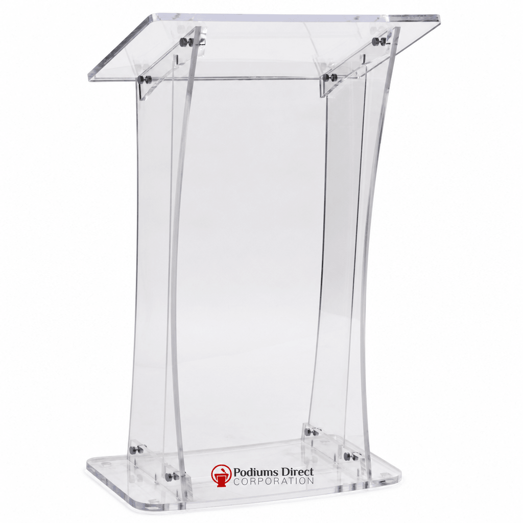 Portable Acrylic Lectern Acrylic Lectern KDUVLECF Frosted - thePodiumsStore