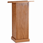 Portable Lectern — Oak, Optional Cross (PS-T-40) Portable Lectern T-40 Light Oak 35 No Cross - thePodiumsStore