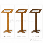 Portable Lectern / Speaker Stand — Oak (PS-T-35) Portable Lectern T-35 Light Oak 35 - thePodiumsStore