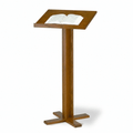 Portable Lectern / Speaker Stand — Oak (PS-T-35) Portable Lectern T-35 Light Oak 35 - thePodiumsStore
