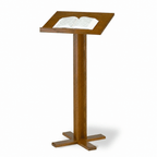Portable Lectern / Speaker Stand — Oak (PS-T-35) Portable Lectern T-35 Light Oak 35 - thePodiumsStore