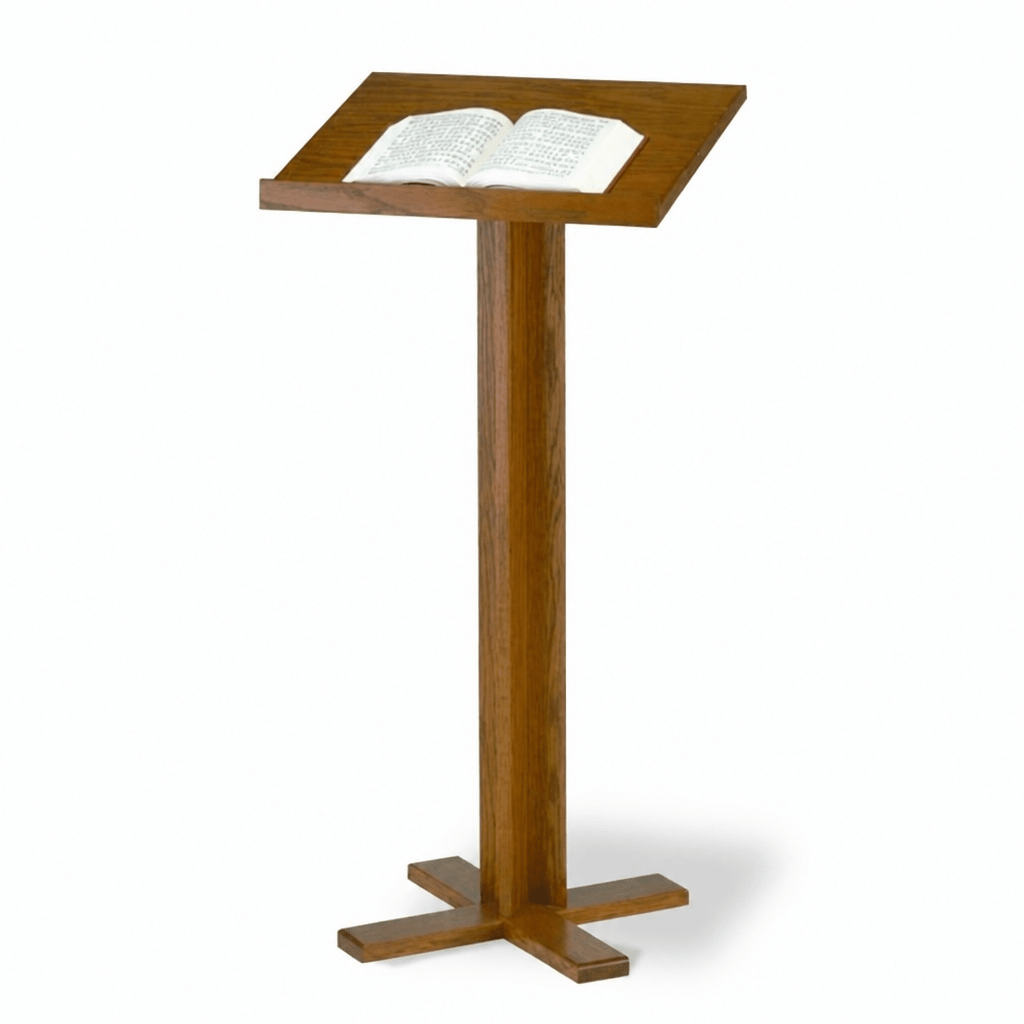 Portable Lectern / Speaker Stand — Oak (PS-T-35) Portable Lectern T-35 Light Oak 35 - thePodiumsStore