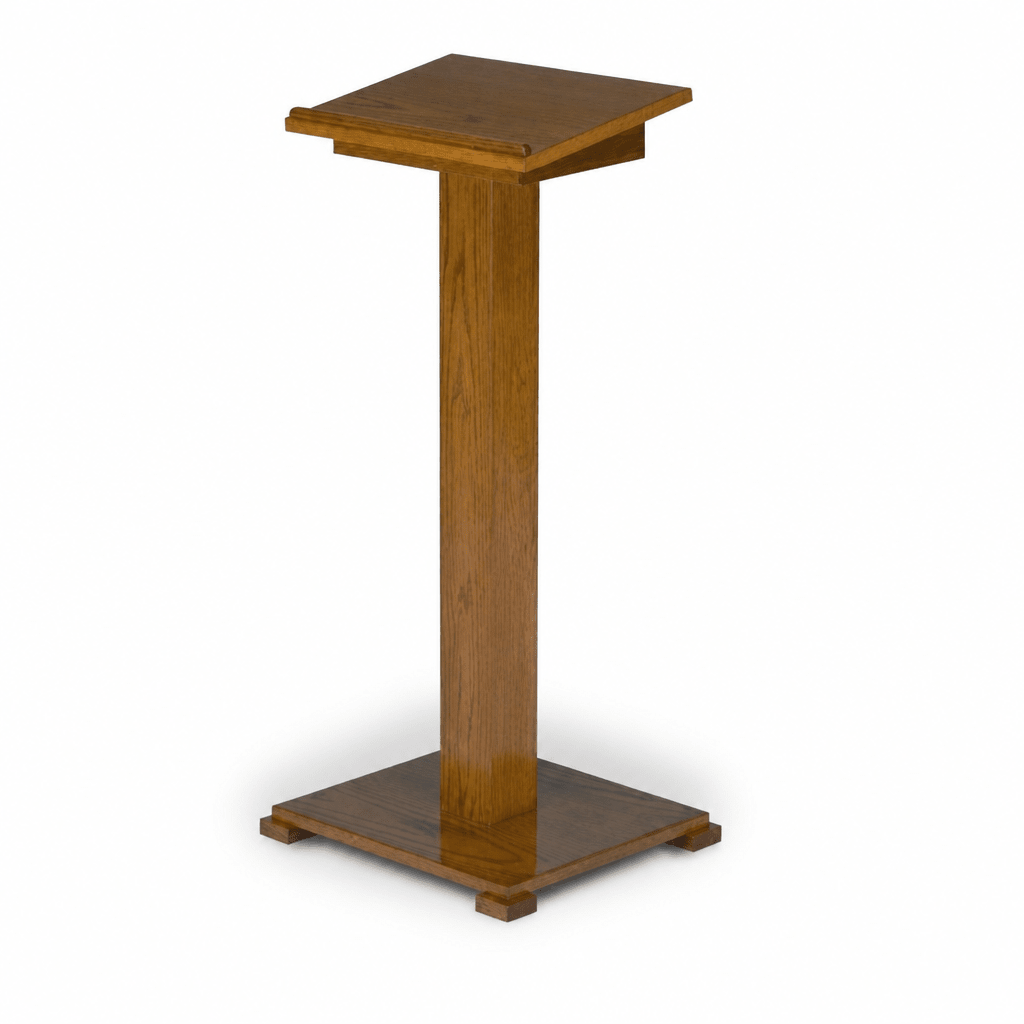 Portable Presentation Lectern — Oak (PS-T-15) Portable Lectern T-15 Light Oak 35 - thePodiumsStore