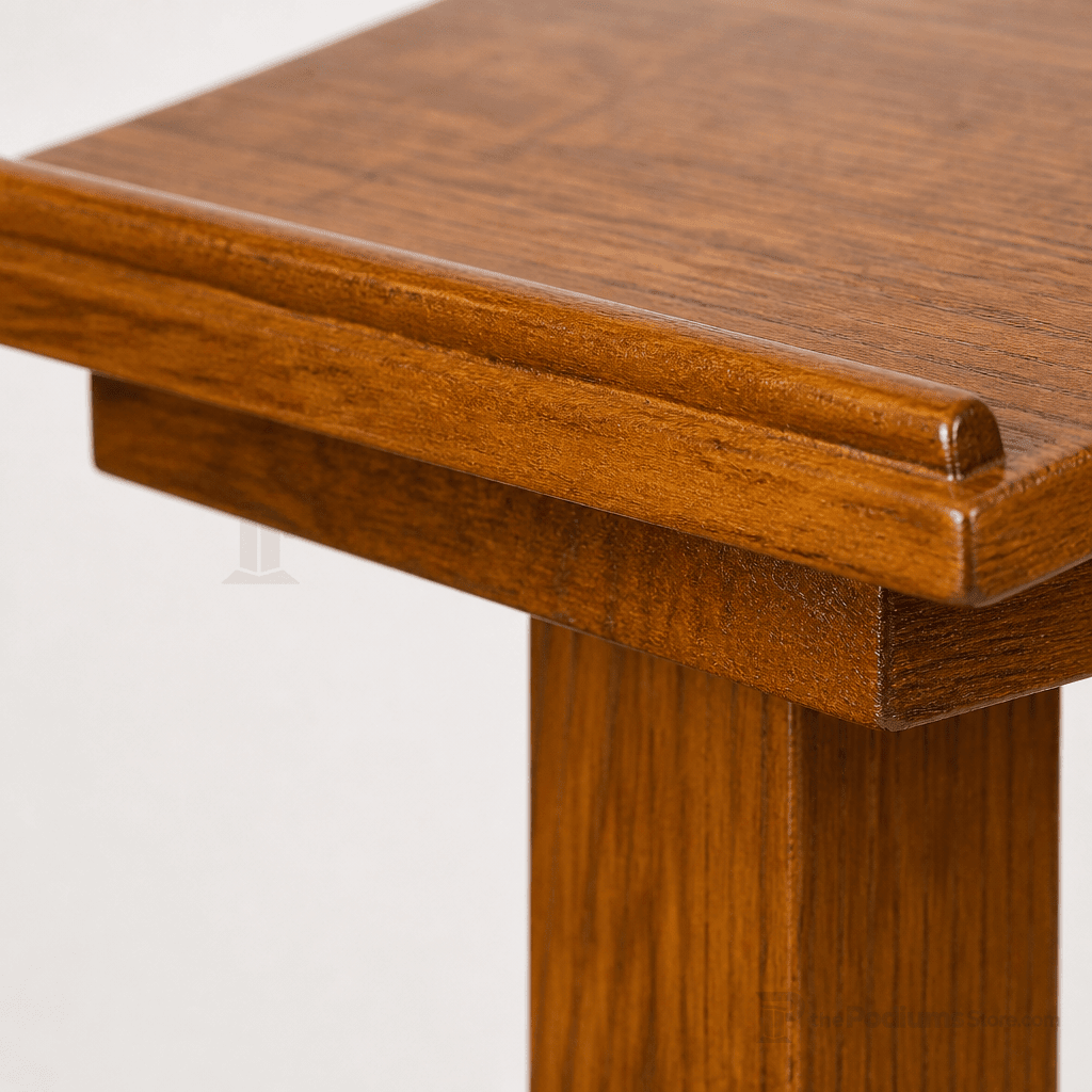 Portable Presentation Lectern — Oak (PS-T-15) Portable Lectern T-15 Light Oak 35 - thePodiumsStore