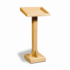 Portable Presentation Lectern — Oak (PS-T-30) Portable Lectern T-30 Light Oak 35 - thePodiumsStore