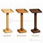 Portable Presentation Lectern — Oak (PS-T-30) Portable Lectern T-30 Light Oak 35 - thePodiumsStore