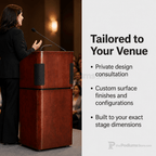 Portable Sound Lectern (PS-950-901) Sound Lectern 950 No Wireless Mic No Battery - thePodiumsStore