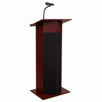 Power Plus Sound Lectern — Mahogany (PS-111-PLS) Sound Lectern 111PLS Mahogany No Accessories No Battery - thePodiumsStore