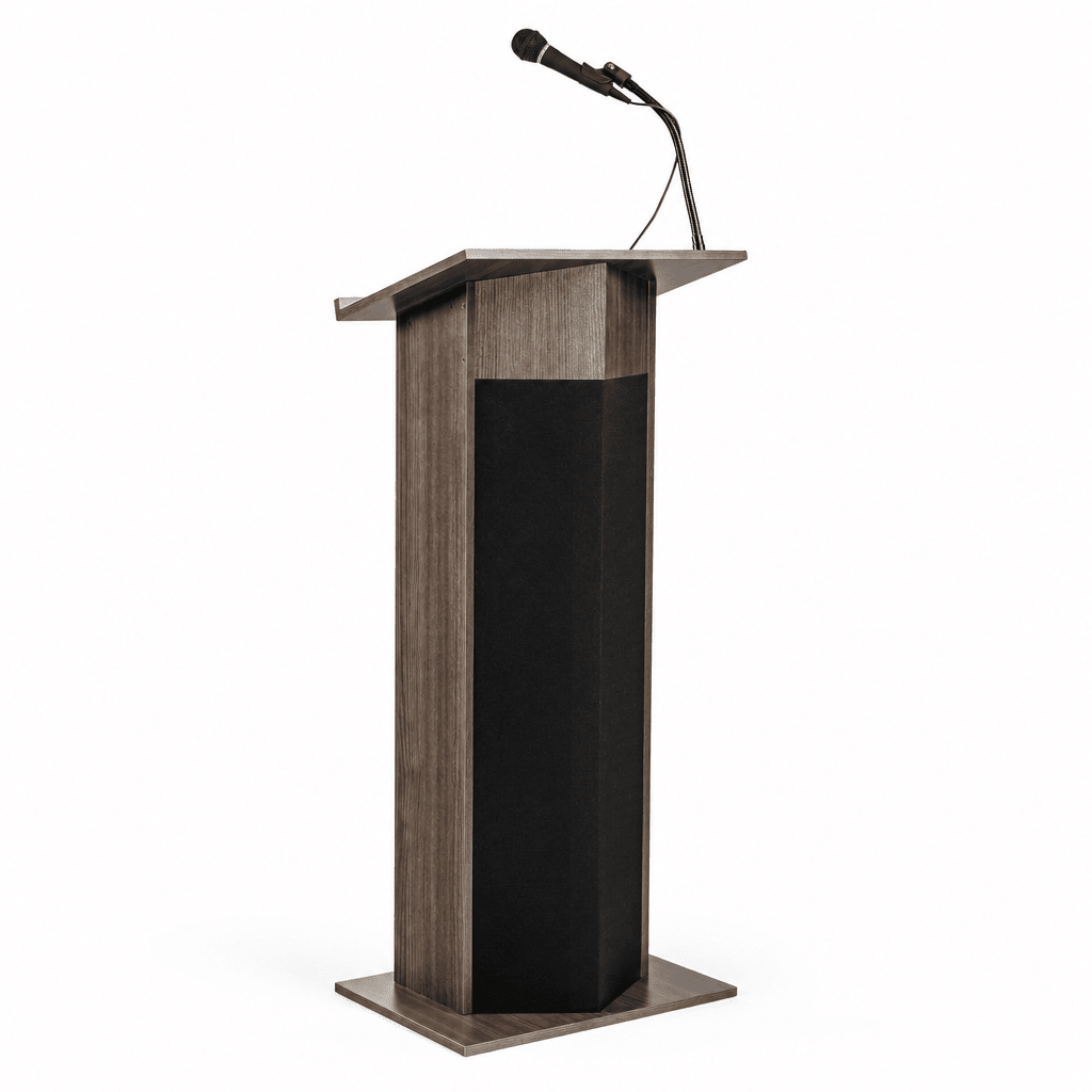 Power Plus Sound Lectern — Ribbonwood (PS-111-PLS) Sound Lectern 111PLS Ribbonwood No Accessories No Battery - thePodiumsStore