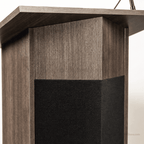 Power Plus Sound Lectern — Ribbonwood (PS-111-PLS) Sound Lectern 111PLS Ribbonwood No Accessories No Battery - thePodiumsStore