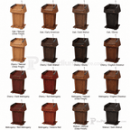 Presidential Plus Lift Wood Lectern (PS-PRES900-LIFT) Height Adjustable Lectern PRES900-LIFT Oak Natural (Clear Finish) - thePodiumsStore