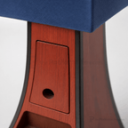 Presidential Solid Hardwood Lectern — Non-Sound (PS-PD) Hardwood Lectern PDPRE No Logo Sherpa Cardinal - thePodiumsStore
