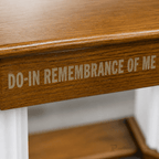 Proclaimer Winged Wood & Acrylic Communion Table (PS-705W) Communion Table 705W Light Oak 35 - thePodiumsStore