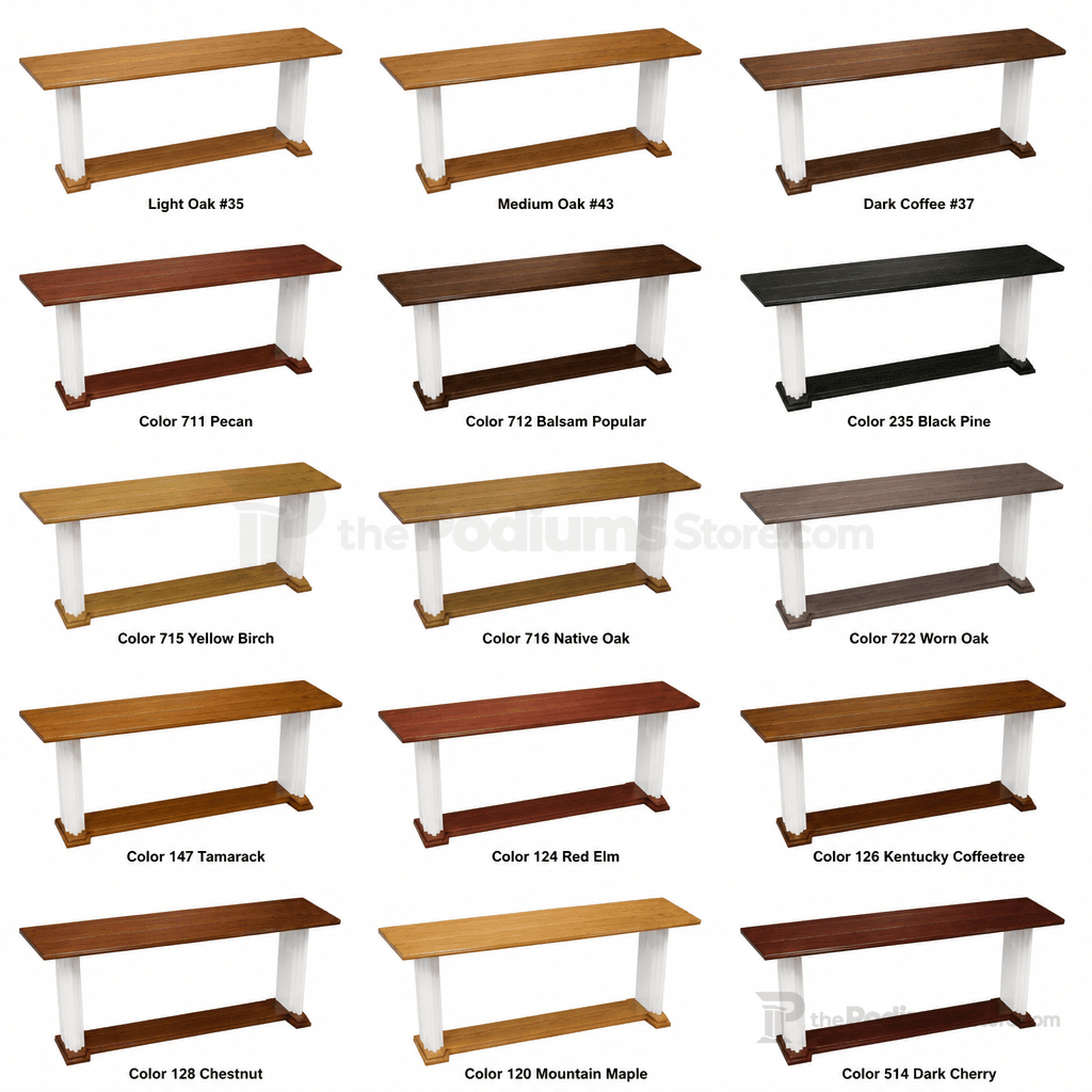 Proclaimer Winged Wood & Acrylic Communion Table (PS-705W) Communion Table 705W Light Oak 35 - thePodiumsStore