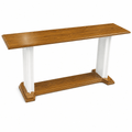 Proclaimer Winged Wood & Acrylic Communion Table (PS-705W) Communion Table 705W Light Oak 35 - thePodiumsStore