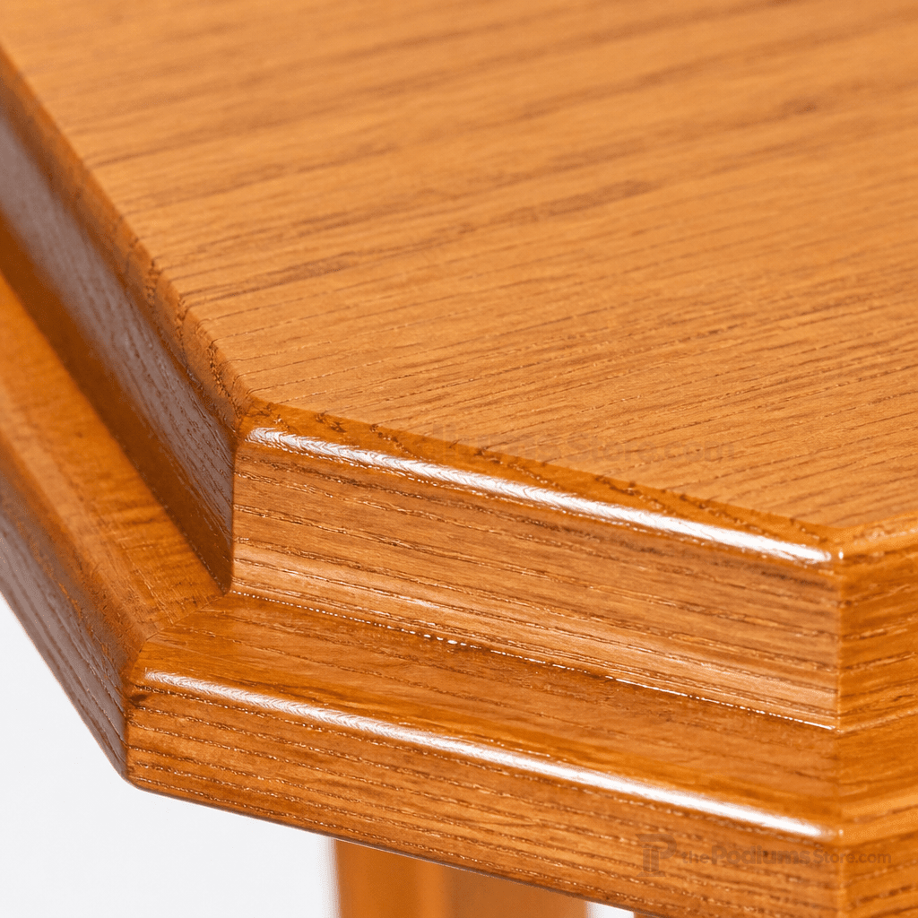 Proclaimer Wood & Acrylic Baptismal Font (PS-709) Baptismal Font 709 Light Oak 35 - thePodiumsStore