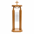 Proclaimer Wood & Acrylic Baptismal Font (PS-709) Baptismal Font 709 Light Oak 35 - thePodiumsStore