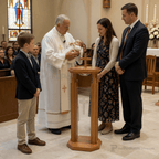 Proclaimer Wood & Acrylic Baptismal Font (PS-709) Baptismal Font 709 Light Oak 35 - thePodiumsStore
