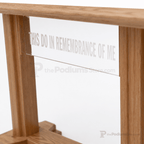 Proclaimer Wood & Acrylic Communion Table (PS-705) Communion Table 705 Light Oak 35 - thePodiumsStore