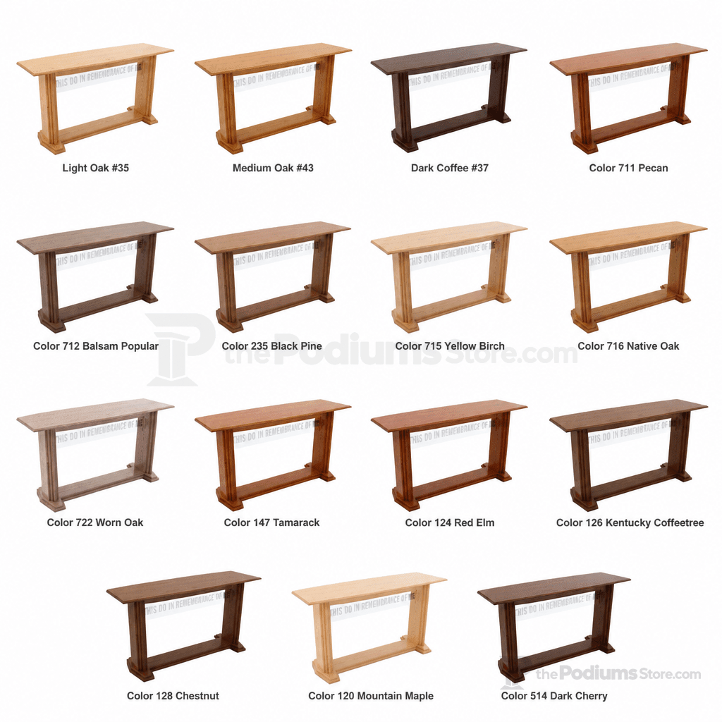 Proclaimer Wood & Acrylic Communion Table (PS-707) Communion Table 707 Light Oak 35 - thePodiumsStore