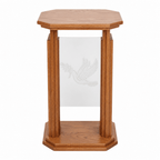 Proclaimer Wood & Acrylic Flower Stand (PS-708) Flower Stand 708 Light Oak 35 - thePodiumsStore