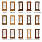 Proclaimer Wood & Acrylic Flower Stand (PS-708) Flower Stand 708 Light Oak 35 - thePodiumsStore