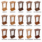Proclaimer Wood & Acrylic Preaching Stand (PS-704) Wood & Acrylic Pulpit 704 Light Oak 35 - thePodiumsStore