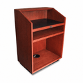 Providence Solid Hardwood Lectern Hardwood Lectern PDPRO Light Oak 35 No Logo - thePodiumsStore