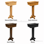 PSS243 Portable Wood Presentation Lectern Portable Lectern PSS243-O Natural (Clear Finish) - thePodiumsStore