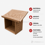 Raised-Panel Wood Tabletop Lectern (PS-TT) Tabletop Lectern TTRP Light Oak 35 - thePodiumsStore