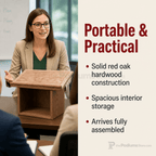 Raised-Panel Wood Tabletop Lectern (PS-TT) Tabletop Lectern TTRP Light Oak 35 - thePodiumsStore